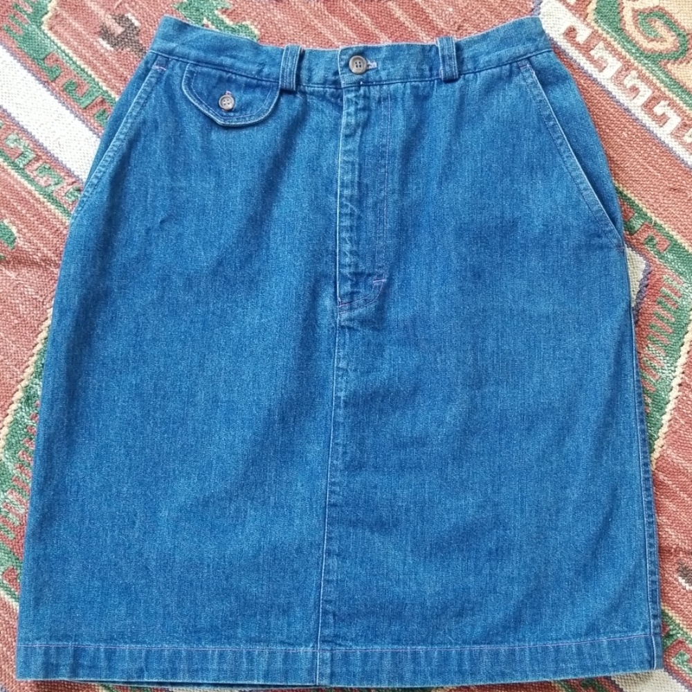 Vintage Ralph Lauren Jean Skirt